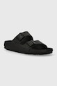 Birkenstock leather sliders Arizona grain leather black 1026843
