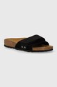 Шкіряні шльопанці Birkenstock Oita віденський чорний 1024200