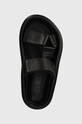MM6 Maison Margiela slapi de piele negru S59WP0206