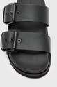 Obuv Kožené šľapky AllSaints Sian WF520Y čierna