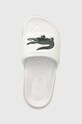 Lacoste klapki Croco Dualiste biały 43CFA1001