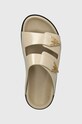 Шкіряні шльопанці Vanda Novak бежевий Sandy.Cristal.Nude