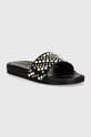 Guess papucs CALLEN textil fekete FLGCAN.FAB19.BLACK