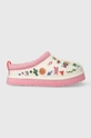 rosa UGG pantofole in pelle TAZZ POP SKETCH Ragazze