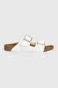 Дитячі шльопанці Birkenstock Arizona Kids BF імітація лицьової шкіри білий 1027150
