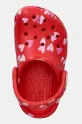 Παιδικές παντόφλες Crocs CLASSIC VDAY CLOG κόκκινο 209755.CROCS.CLASSIC.VD
