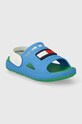 Dětské pantofle Tommy Hilfiger T3X2.33440.22.29 modrá SS24