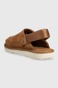 Chłopiec UGG kapcie zamszowe dziecięce GOLDENSTAR CLOG 1159770K brązowy