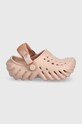 Crocs klapki dziecięce ECHO CLOG 208191.CROCS.ECHO.CLOG. różowy SS24