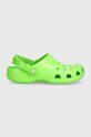 Crocs klapki dziecięce Classic Neon Highlighter Cg 209570.Classic.Neon.Hig zielony SS24
