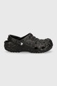 Crocs klapki dziecięce Classic Geometric Clog 209572.Classic.Geometri czarny SS24