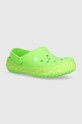 Παιδικές παντόφλες Crocs Geometric Glow Band πράσινο 210132.CrocbandGeometri