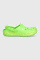Παιδικές παντόφλες Crocs Geometric Glow Band 210132.CrocbandGeometri πράσινο SS24