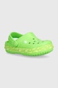 Crocs klapki dziecięce Geometric Glow Band zielony 210133.CrocbandGeometri