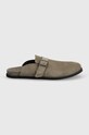 GARMENT PROJECT klapki zamszowe Blake Clog GPF2550.260 szary SS24