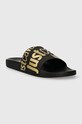 Just Cavalli papuci 76QA3SZ1ZS785PL9 negru SS24