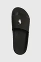 μαύρο Παντόφλες Polo Ralph Lauren Polo Slide