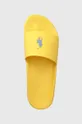 żółty Polo Ralph Lauren klapki Polo Slide