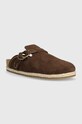 Polo Ralph Lauren papuci din piele Turbach Clog 803931273001.200 maro SS24