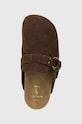 Polo Ralph Lauren papuci din piele Turbach Clog maro 803931273001.200