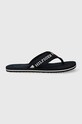 Tommy Hilfiger japonki CORPORATE MONOTYPE BEACH SANDAL granatowy FM0FM04913