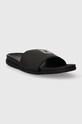 Взуття Шкіряні шльопанці Tommy Hilfiger TH RUBBER PATCH LEATHER SANDAL FM0FM05031 чорний