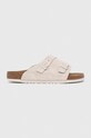 Semišové šľapky Birkenstock Zürich Planet friendly béžová 1025028
