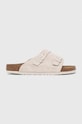 Semišové šľapky Birkenstock Zürich Planet friendly béžová 1025028