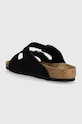Взуття Замшеві шльопанці Birkenstock Arizona 1027152 чорний