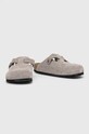 Birkenstock ciabatte slide in camoscio Boston 1027040 grigio SS24