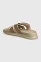 Cipők Tommy Hilfiger bőr papucs D DENSITY MIX SANDAL FM0FM05004 bézs