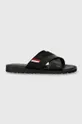 Tommy Hilfiger infradito in pelle CORE LTH CRISS C SANDAL nero