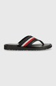 Tommy Hilfiger slapi CORE TOE POST SANDAL FM0FM05011 negru SS24