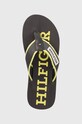 Žabky Tommy Hilfiger PATCH BEACH SANDAL šedá FM0FM05024