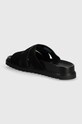 Obuwie Tommy Hilfiger klapki zamszowe ELEVATED TH CRISS SUEDE SANDAL FM0FM05065 czarny