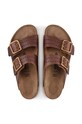 Obuwie Birkenstock klapki skórzane Arizona Bold Gap 1022605 brązowy