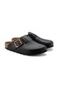 Шкіряні шльопанці Birkenstock Boston Bold Gap чорний 1022577