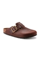 Birkenstock bőr papucs Boston Bold Gap barna