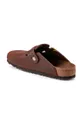 Birkenstock leather sliders Boston Bold Gap Uppers: Natural leather Inside: Suede Outsole: Synthetic material