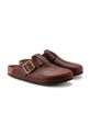 Kožne natikače Birkenstock Boston Bold Gap smeđa 1022589