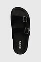 BOSS papuci din piele Cliff negru 50516784.001