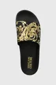 czarny Versace Jeans Couture klapki Slide