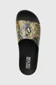 fekete Versace Jeans Couture papucs Slide