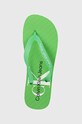 Calvin Klein Jeans japonki BEACH SANDAL GLOSSY zielony YM0YM00952
