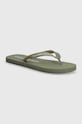 Calvin Klein Jeans japonki BEACH SANDAL GLOSSY zielony YM0YM00952