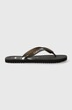 Calvin Klein Jeans slapi BEACH SANDAL GLOSSY YM0YM00952 negru SS24
