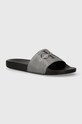 Calvin Klein Jeans klapki SLIDE LENTICULAR srebrny YM0YM00953