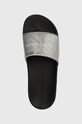 Calvin Klein Jeans klapki SLIDE LENTICULAR srebrny YM0YM00953