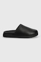 Calvin Klein klapki skórzane MULE HM0HM01407 czarny SS24