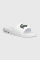 Lacoste papuci Serve Dual Synthetic Logo Strap alb 43CMA0110